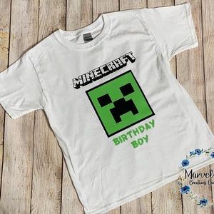 Minecraft Birthday shirt- Birthday shirt